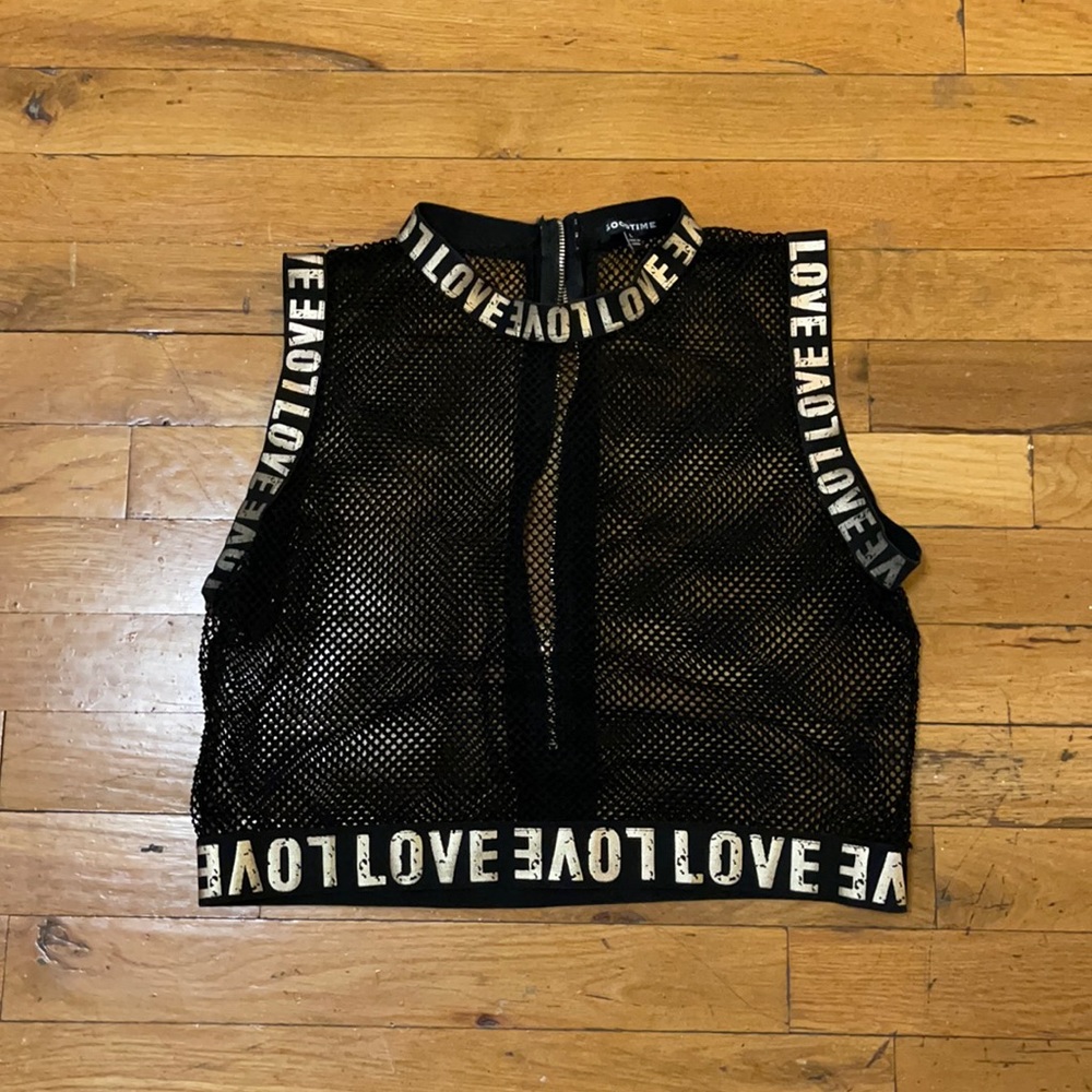 Mesh crop top